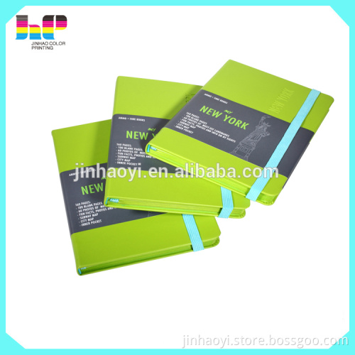 Custom design pu leather cover notebook printing